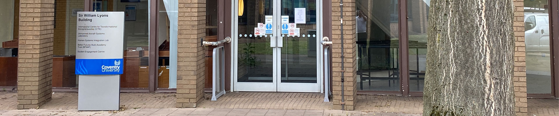 Photo of a Sir William Lyons building of Coventry University campus