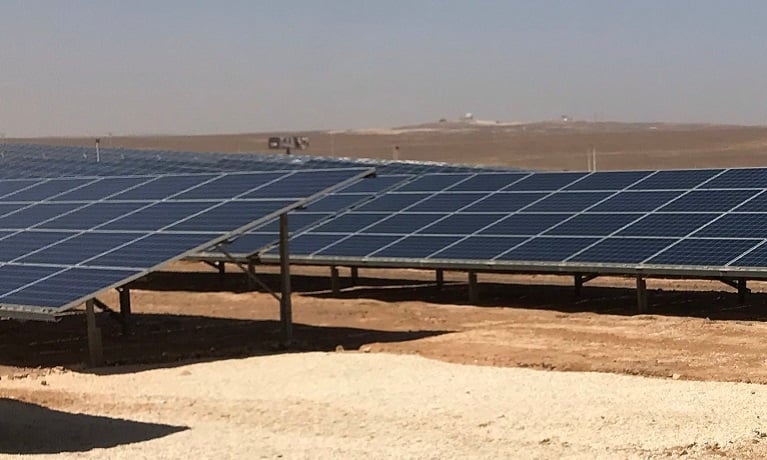 Solar panels in Middle East