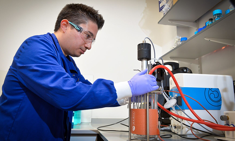 Scientist working in a laboratory