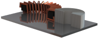 3D model of an electronic converter