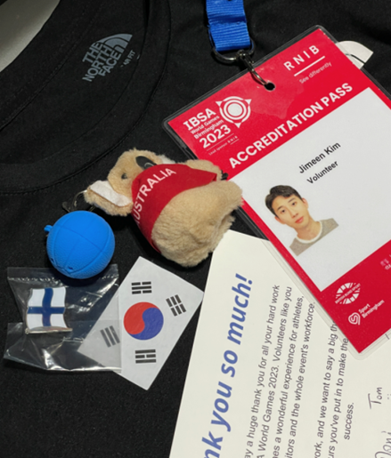 Jimeen Kim Accreditation pass