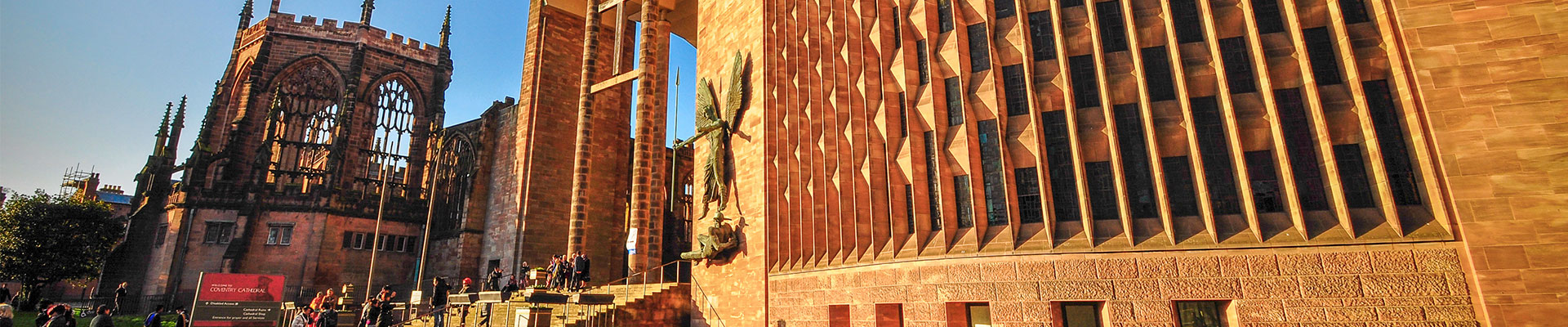 Coventry Cathedral on a sunny day