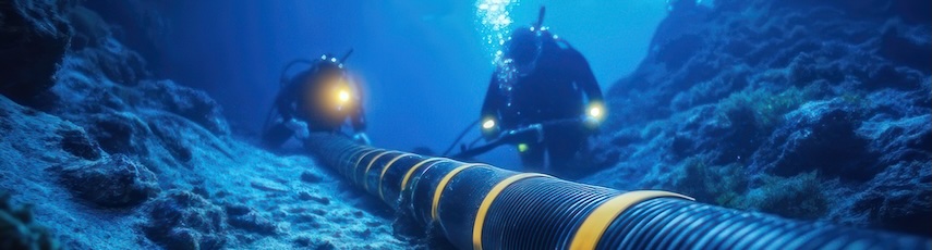 dee sea divers working on an underwater pipeline