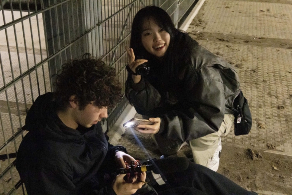 Juyoung Kim and a friend