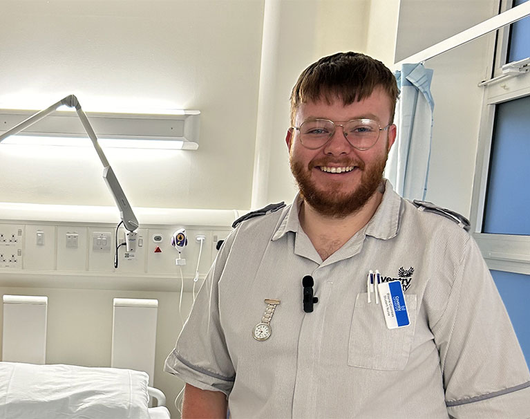 Blayne Coombes at Coventry University Nursing Facility