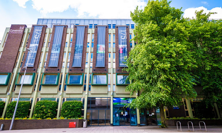 exterior view of the richard crossman building