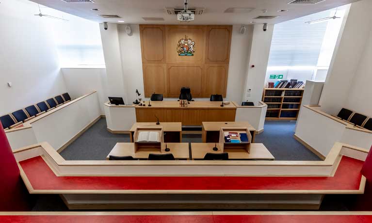 Moot Room of the Coventry University in George Eliot building