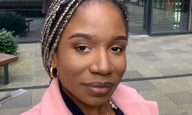 Onyinyechi Nwokoro Chelsea portrait outside
