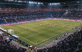 football stadium at night 