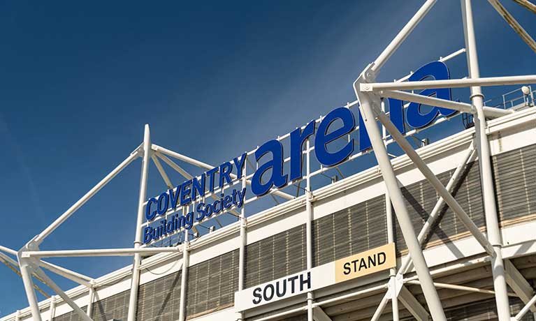 Outside of CBS arena