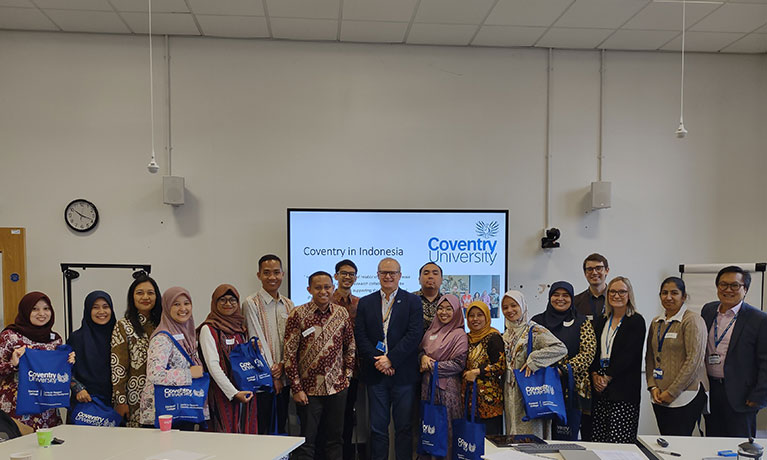Professor Richard Dashwood with the Indonesian academics