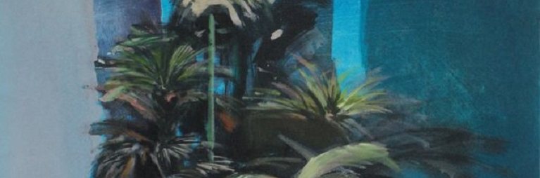 Painting of a large green plant