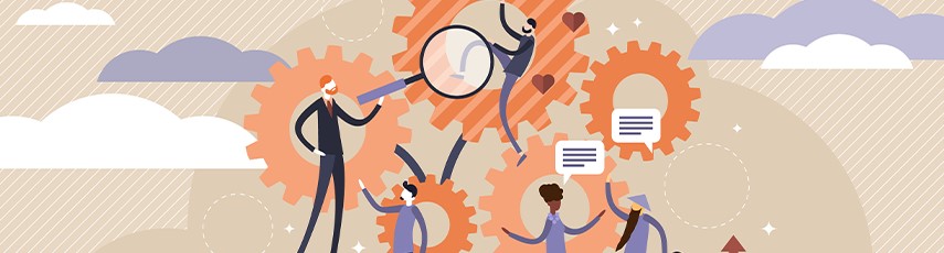 Sociology illustration on a transparent background