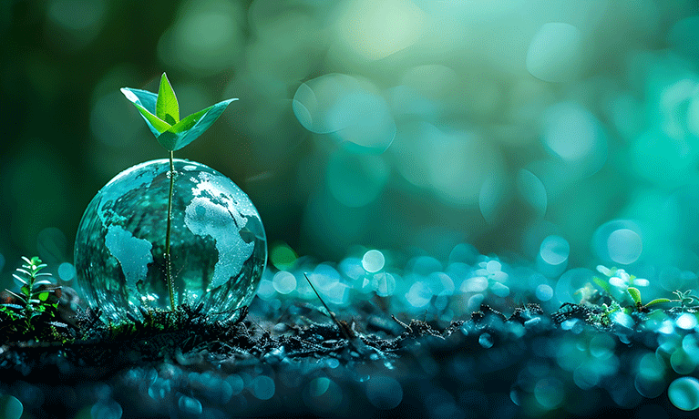 Abstract with ground and earth, exploring Eco-Friendly Practices for a Sustainable and Healthy Future