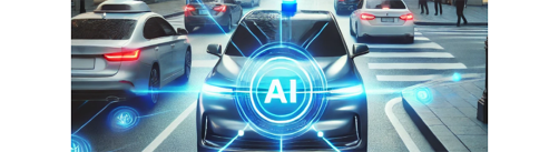 Car with AI symbol