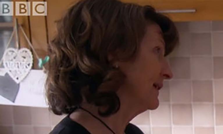 Side profile of Prof Jane Coad