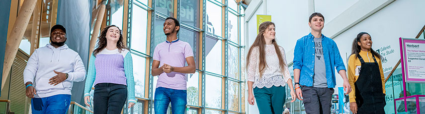 students in the herbert art gallery