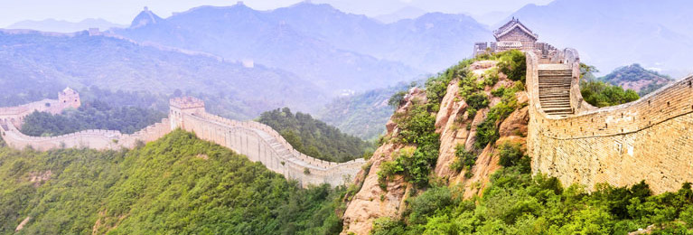 View of the Great Wall of China