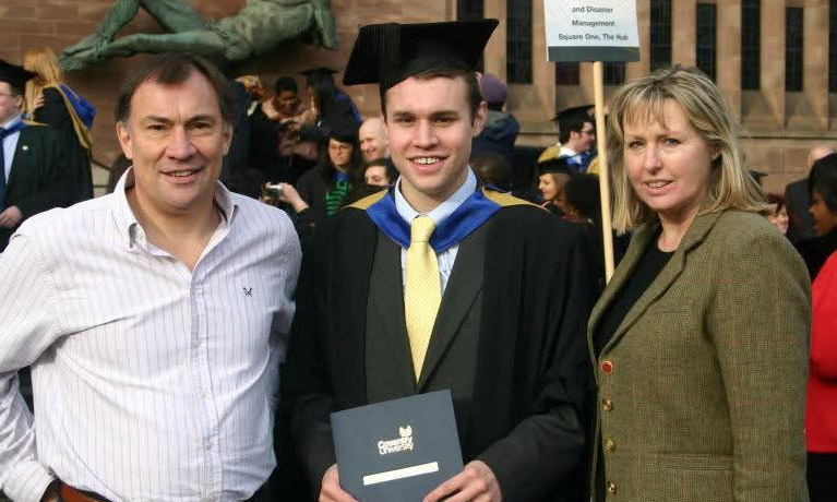 Ben Chimes at graduation