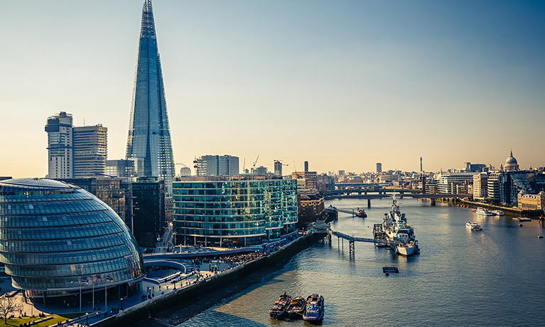 London skyline.