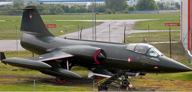 Plane outside Midland Air Museum