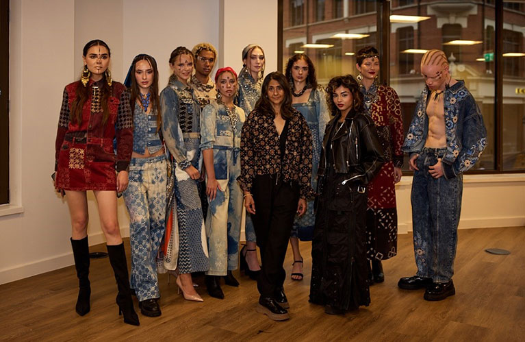 Models from the fashion show