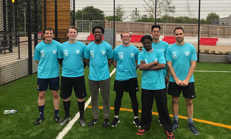 The Coventry University London staff team pose for the camera