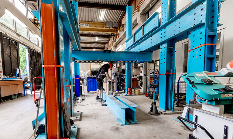 interior view of the John Laing engineering room