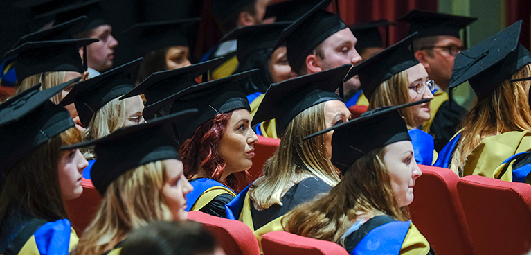 CU Scarborough students in the ceremony