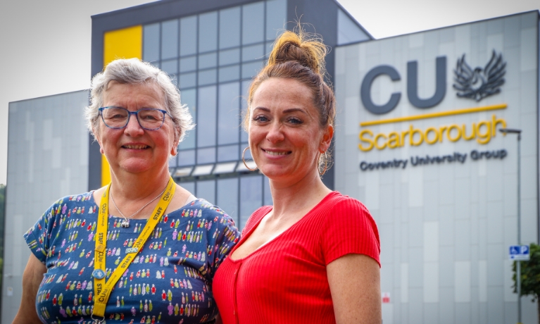 Janet Wilson and Jade Cappleman at CU Scarborough