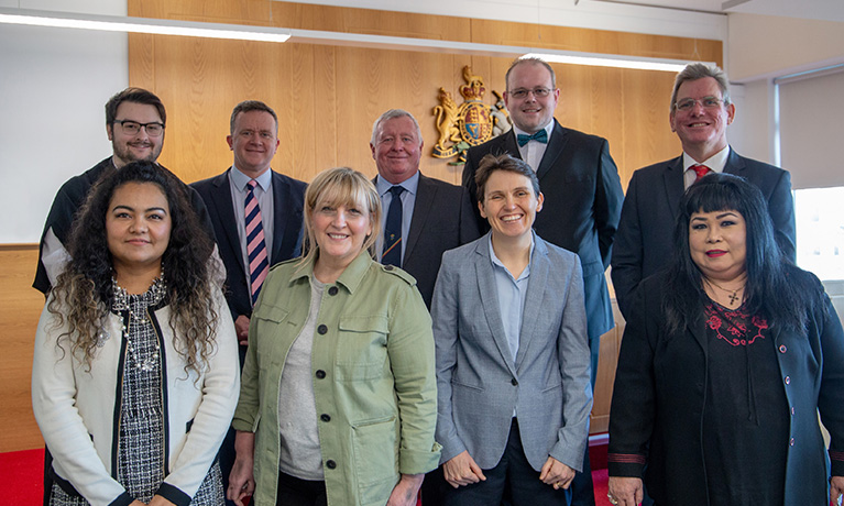 CU Coventry's mock courtroom