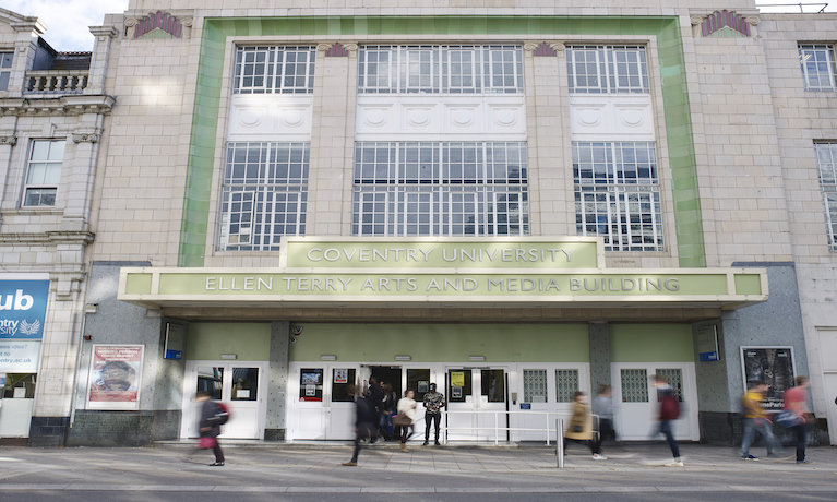 Landscape  view of Ellen Terry Building