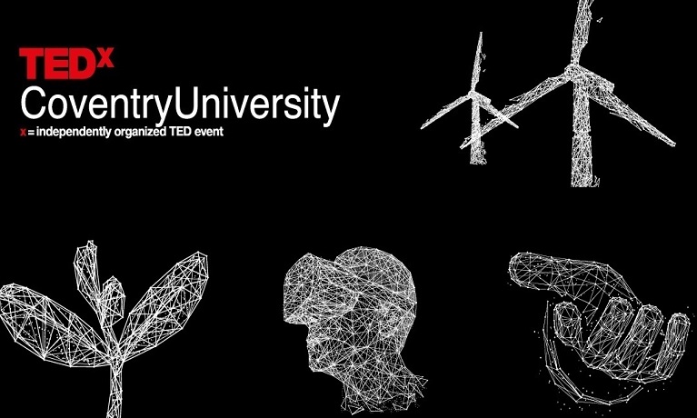 The logo for Coventry University's TEDx event