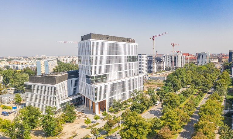 An exterior picture of Coventry University Wroclaw campus