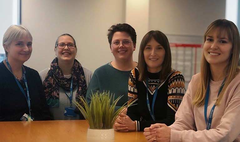 Team of female colleagues 